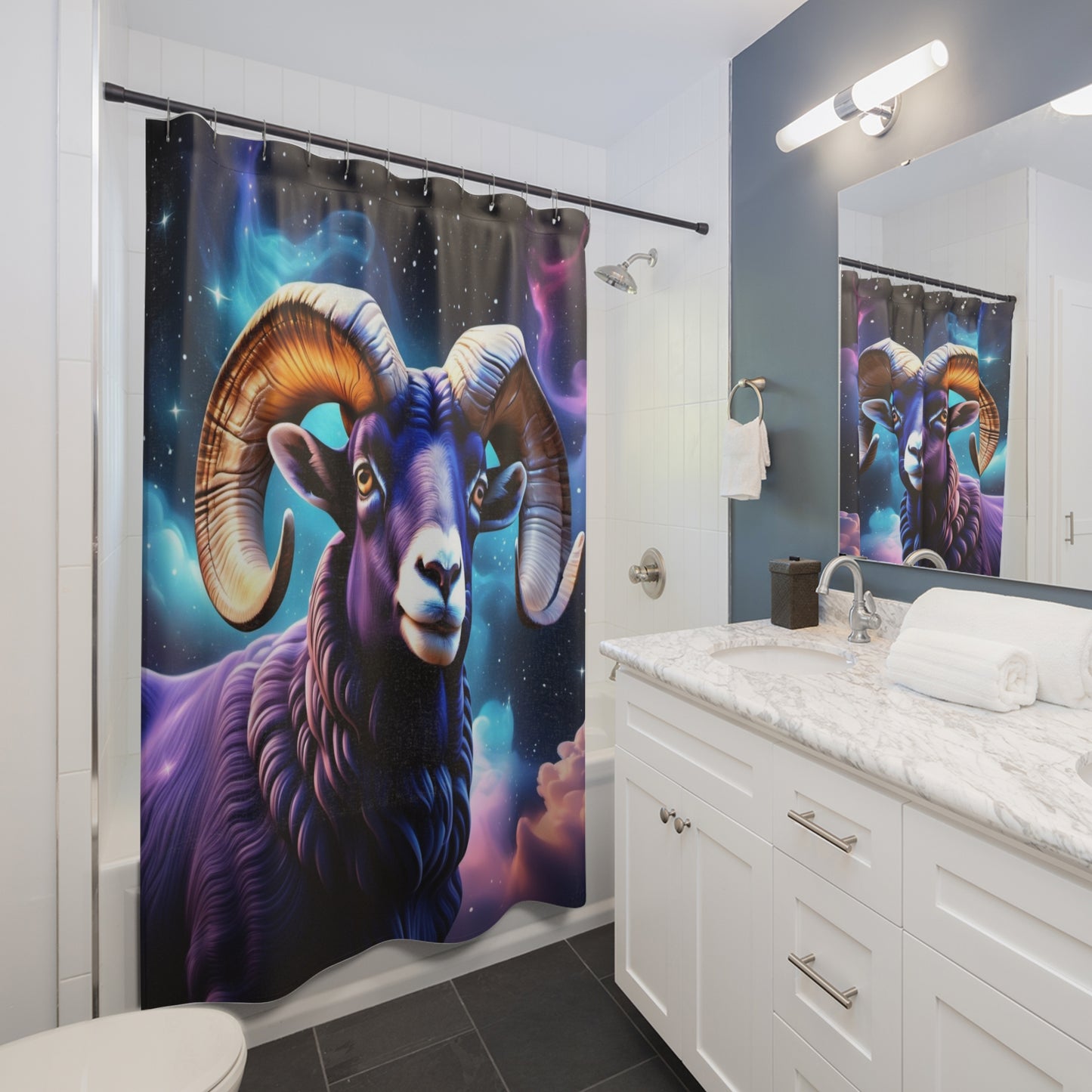 Aries Ram Shower Curtain