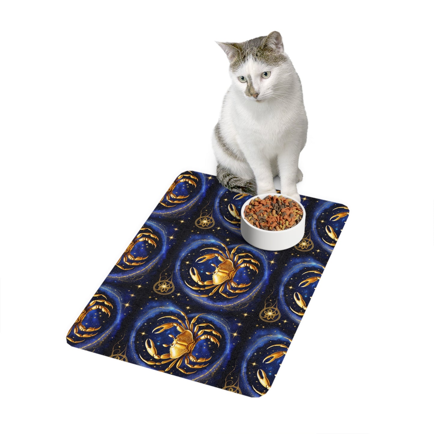 Golden Cancer Fur Baby Pet Food Mat (12x18)