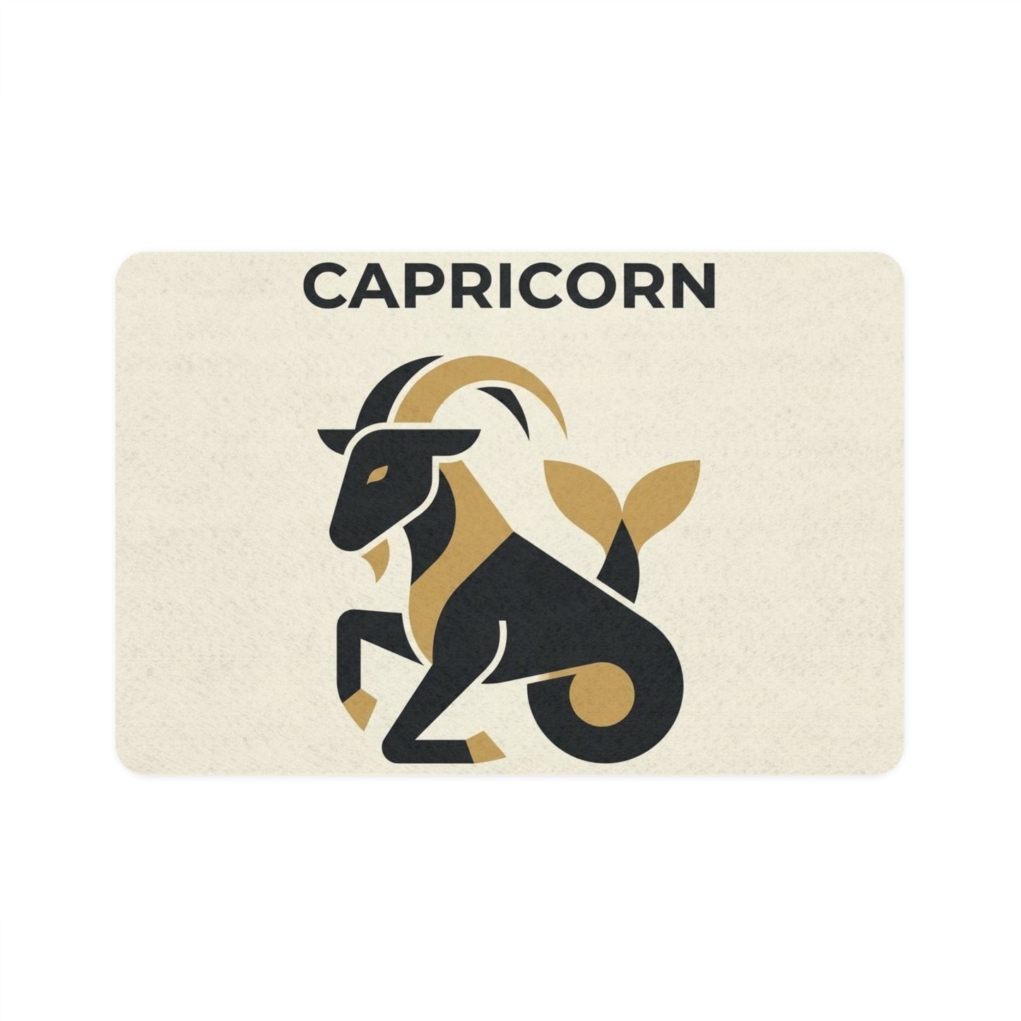 Capricorn Pet Food Mat (12x18) — Zodiac Goat Feeding Placemat