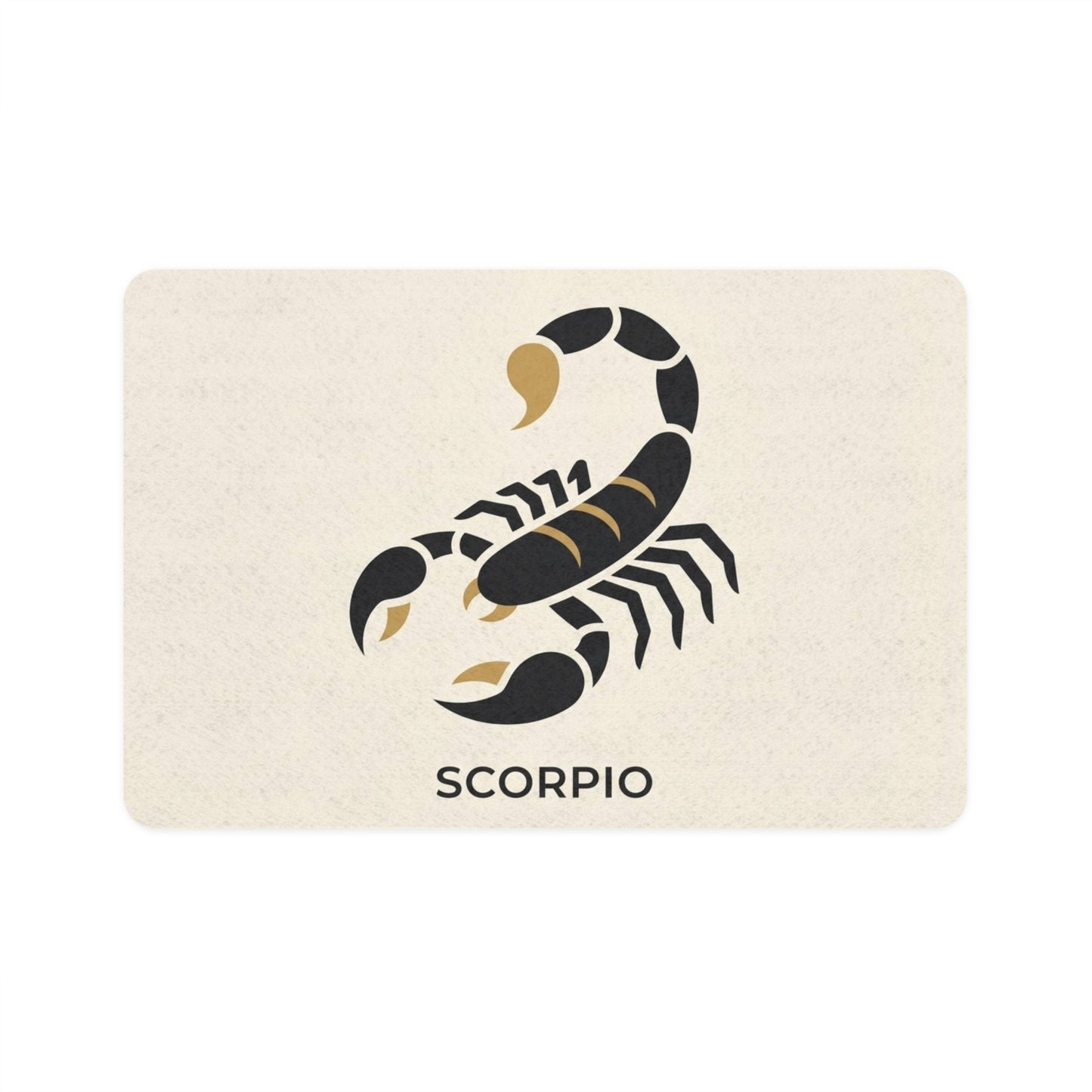 Scorpio Zodiac Pet Food Mat (12x18) — Astrological Scorpion Design