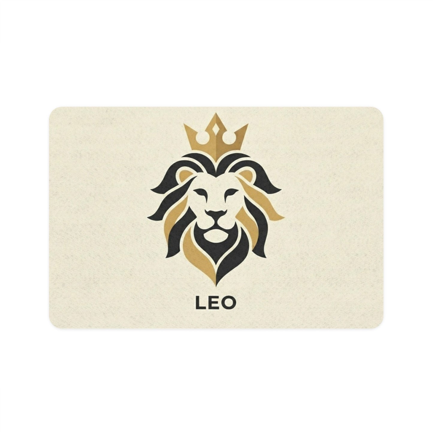 Leo Zodiac Lion Pet Food Mat (12x18) — Decorative Non-Slip Feeding Mat for Dogs & Cats