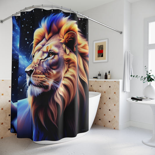 Leo Lion Profile Shower Curtain