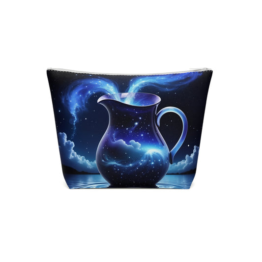 Midnight Aquarius Cotton Cosmetic Bag