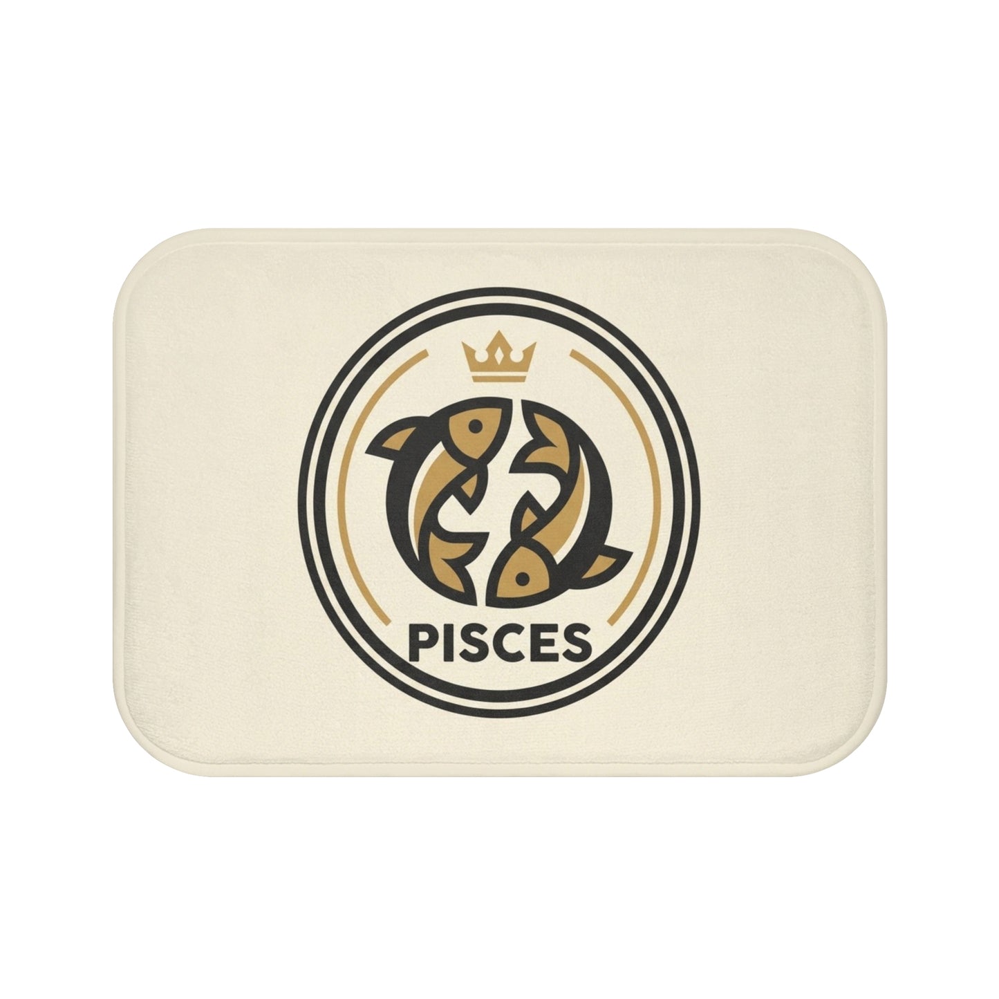 Pisces Zodiac Bath Mat — Astrological Fish Shower Rug