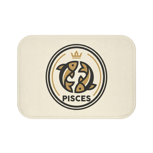 Pisces Zodiac Bath Mat — Astrological Fish Shower Rug