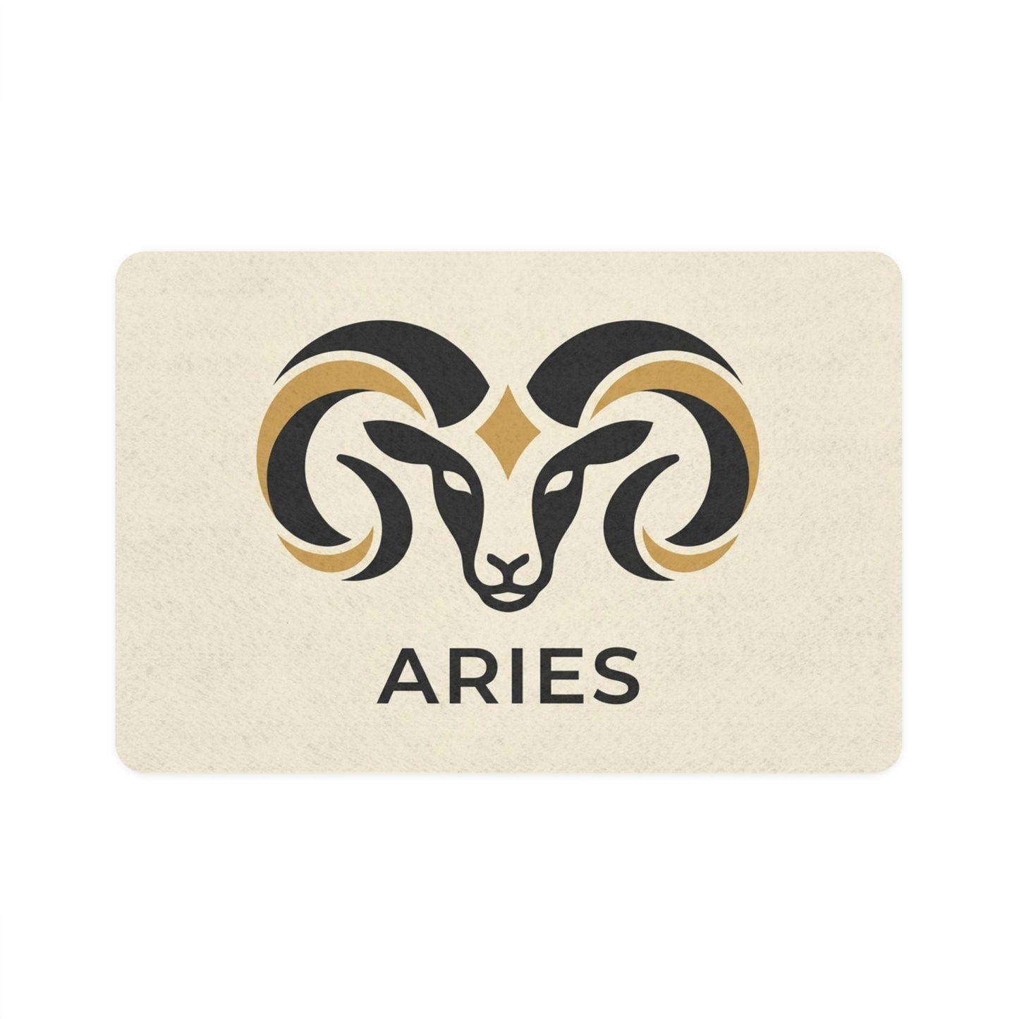 Aries Zodiac Pet Food Mat (12x18) — Astrological Ram Feeding Mat