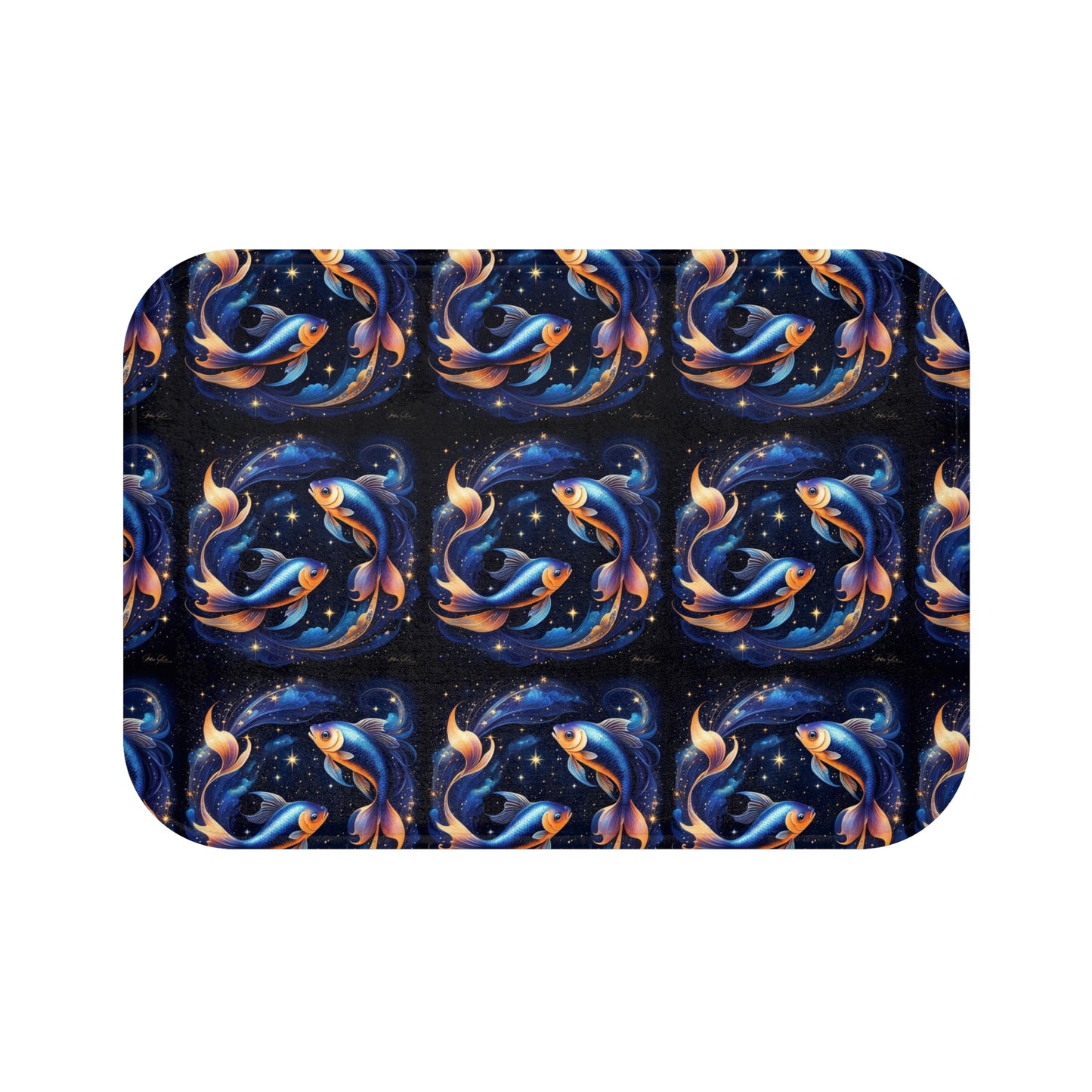 Golden Pisces Bath Mat