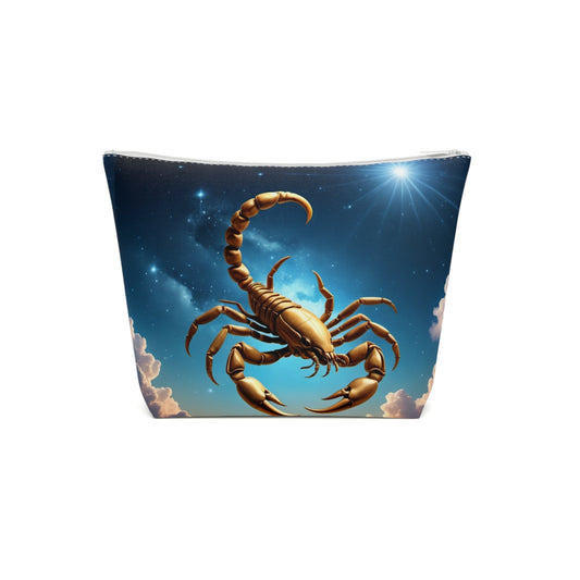 Golden Scorpio Cotton Cosmetic Bag