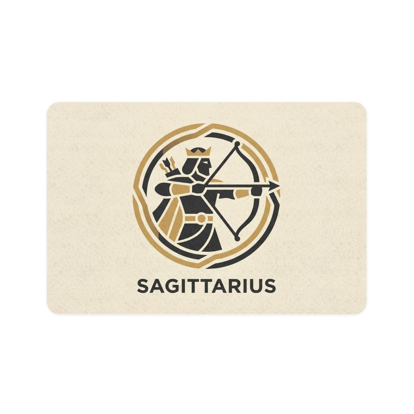 Sagittarius Pet Food Mat — Zodiac Dog & Cat Bowl Placemat (12x18)