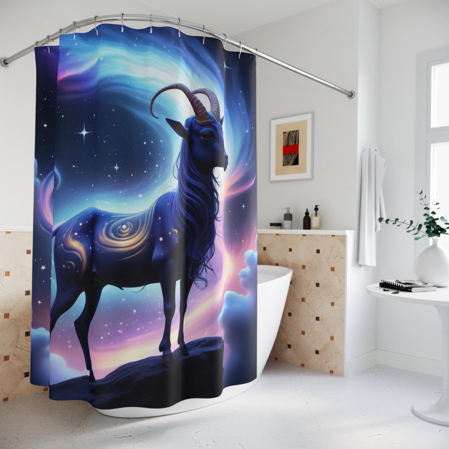 Capricorn Seagoat Shower Curtain