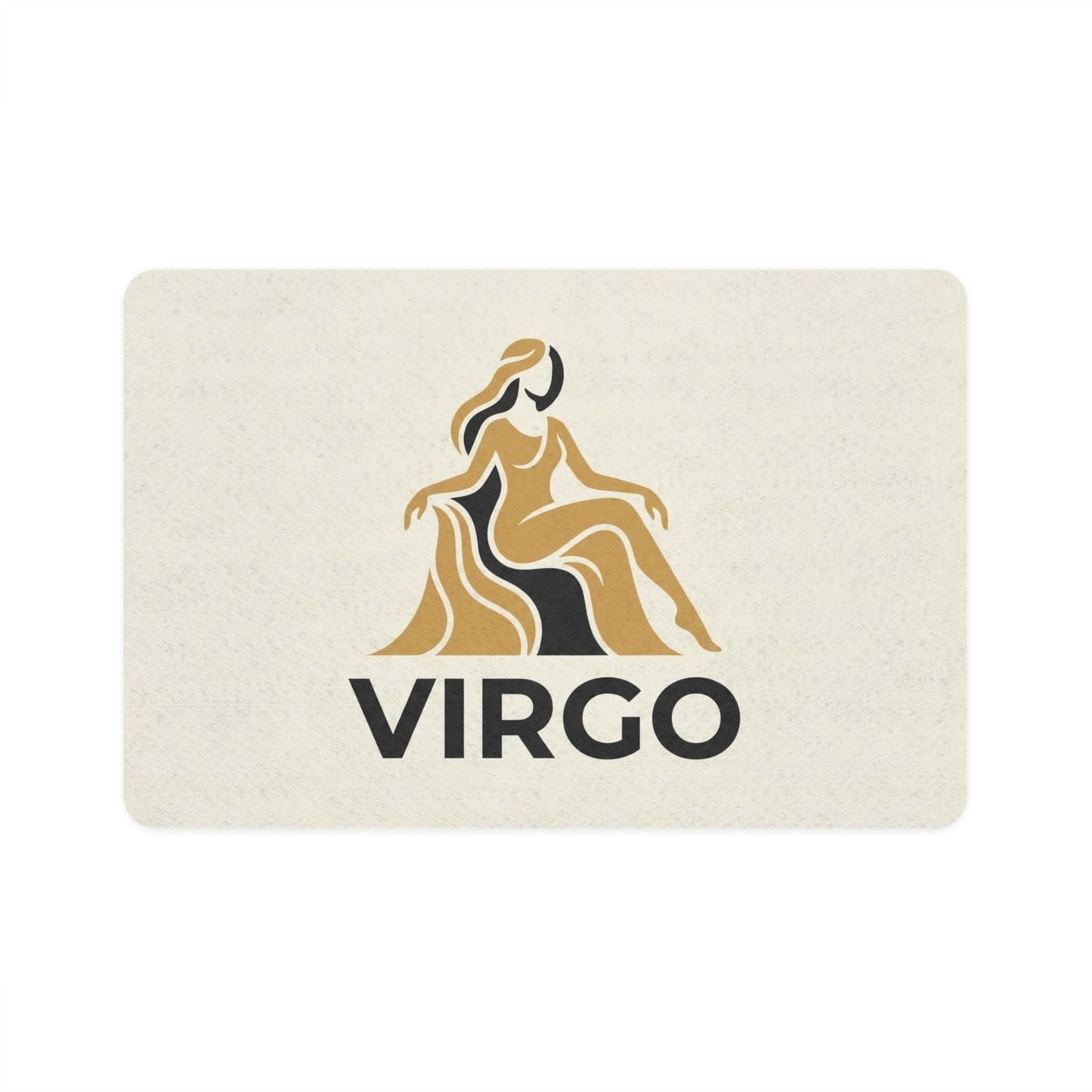Virgo Zodiac Pet Food Mat (12x18) — Astrological Dog & Cat Feeding Mat