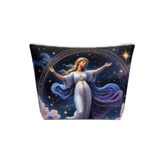 Virgo White Dress Cotton Cosmetic Bag