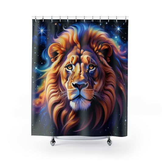 Leo Lion Portrait Shower Curtain