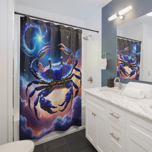 Cancer Crab Shower Curtain