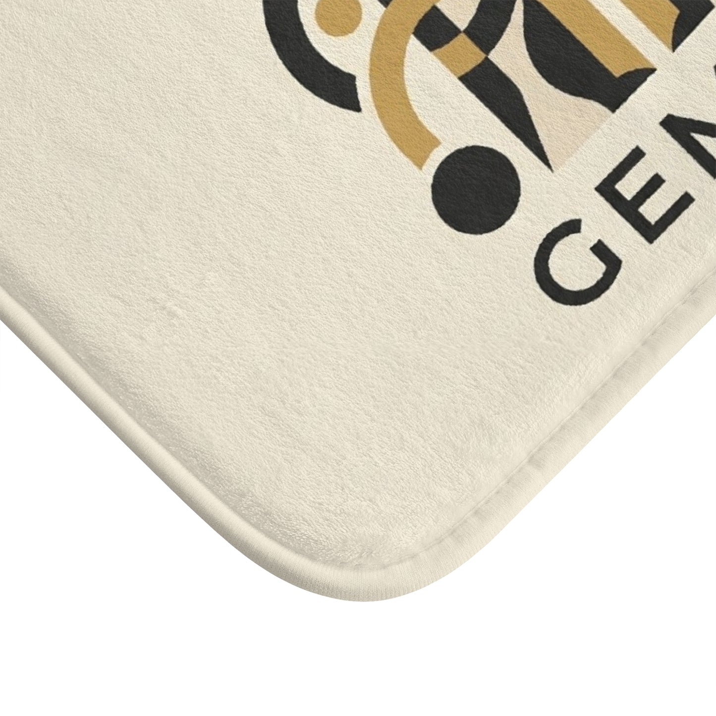 Gemini Zodiac Bath Mat — Elegant Gold & Black Astrological Bathroom Rug