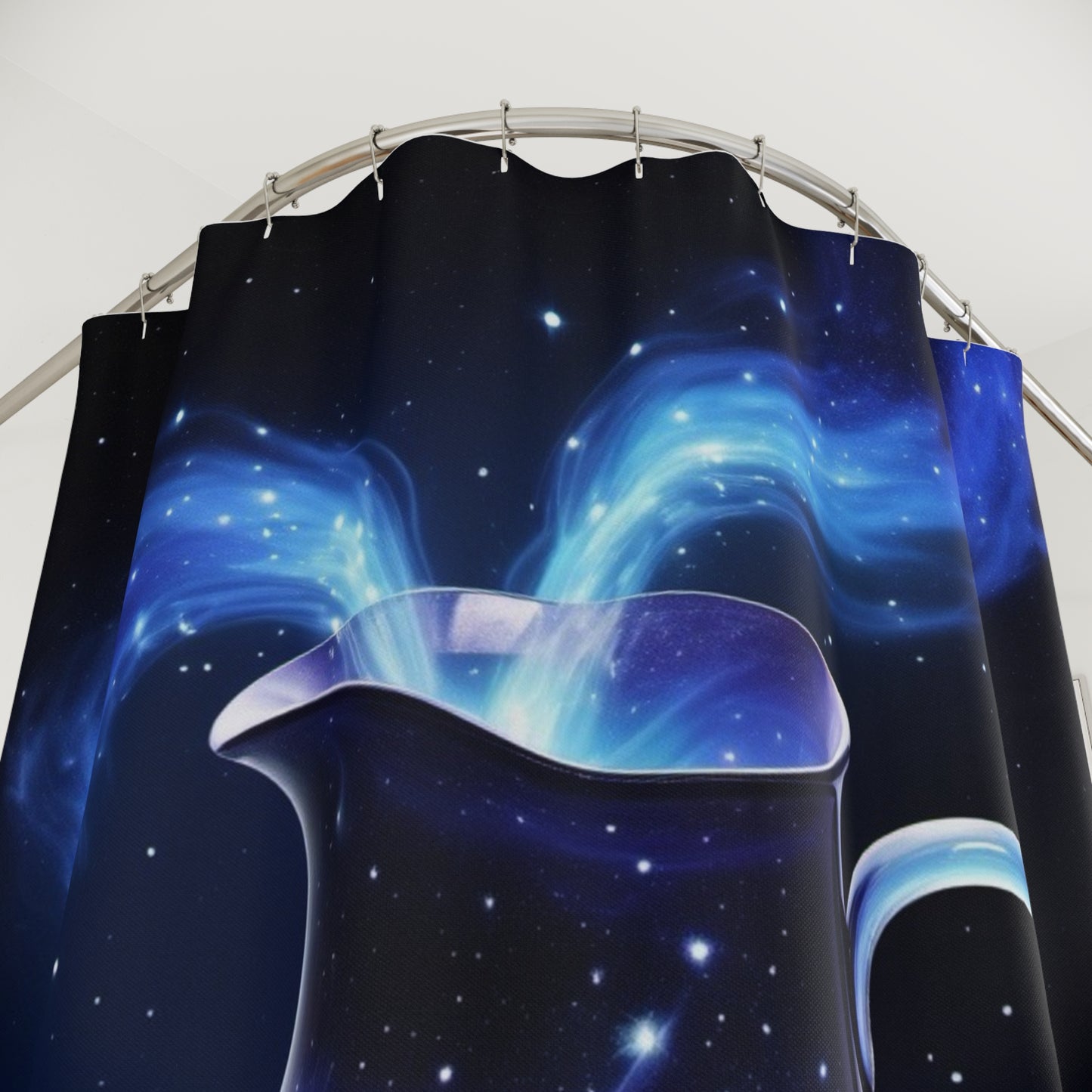 Aquarius Midnight Shower Curtain