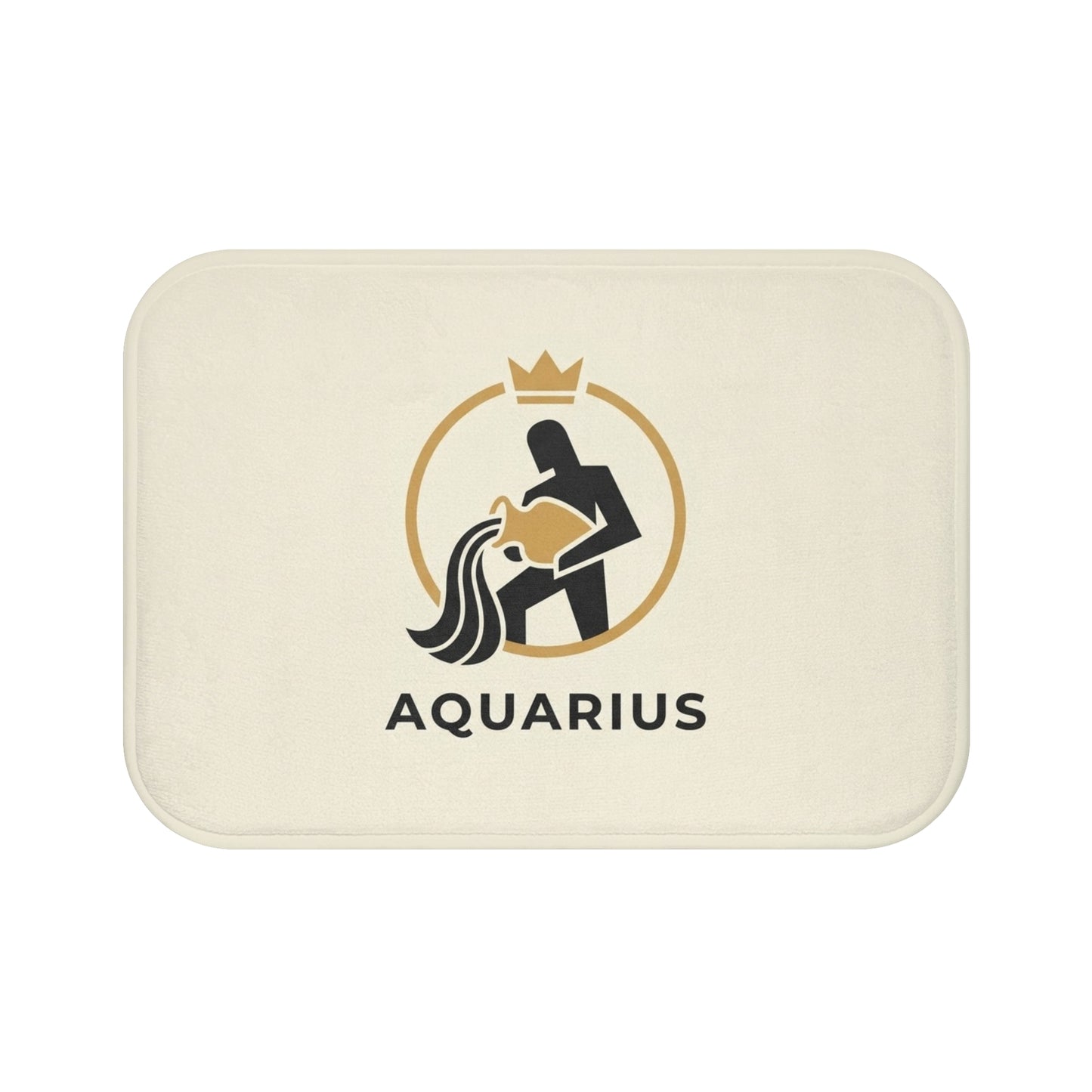 Aquarius Zodiac Bath Mat — Astrology Sign Bathroom Rug