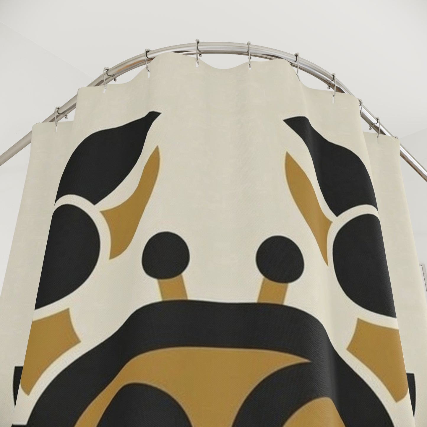 Cancer Zodiac Shower Curtain — Modern Crab Astrology Bathroom Decor