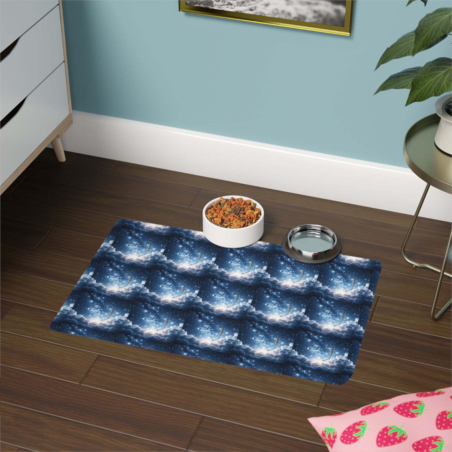 Sagittarius Fur Baby Pet Food Mat (12x18)