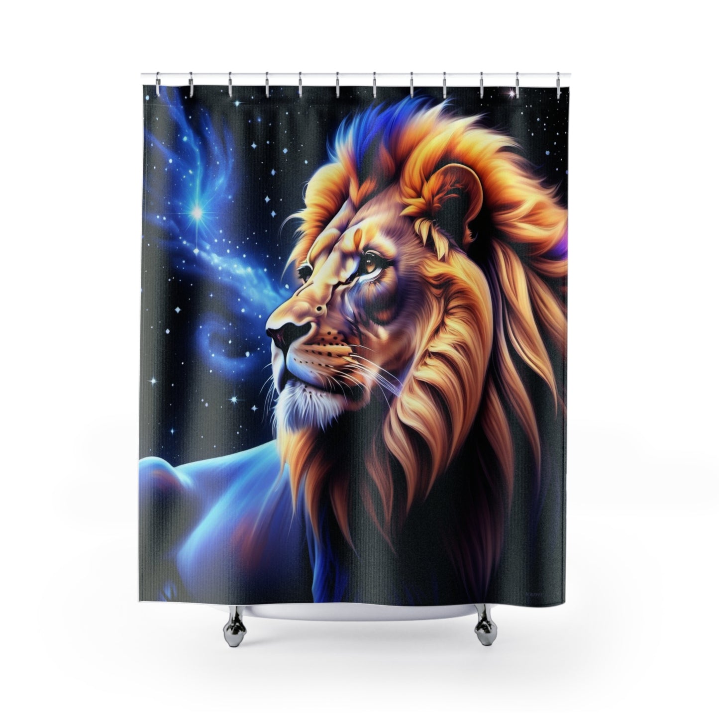 Leo Lion Profile Shower Curtain