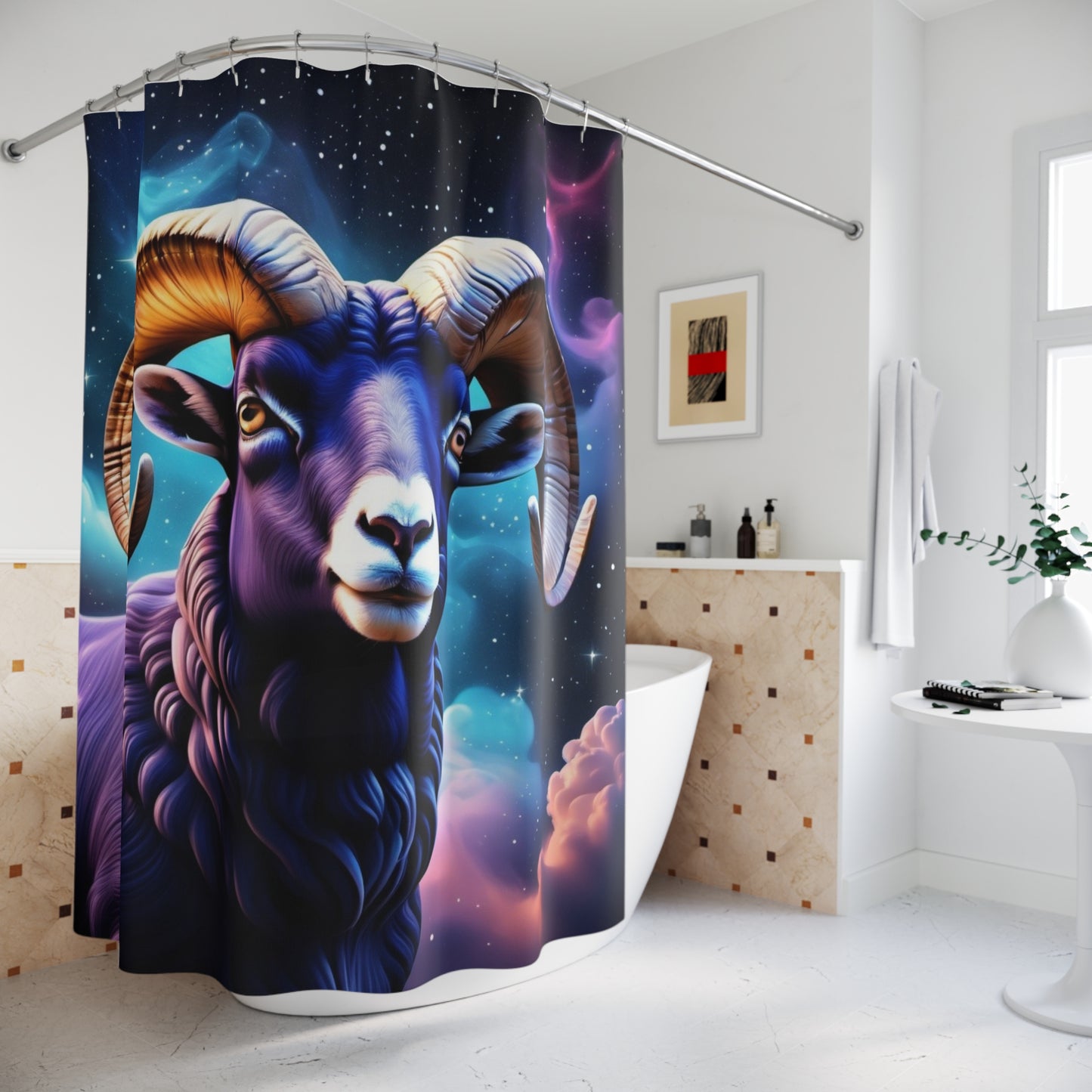 Aries Ram Shower Curtain